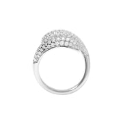 Mabina Anello in argento con pavé di zirconi bianchi 523515